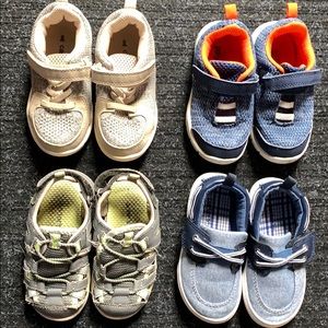 Carters Toddler Boy lot of shoes (Size 8 and 7)